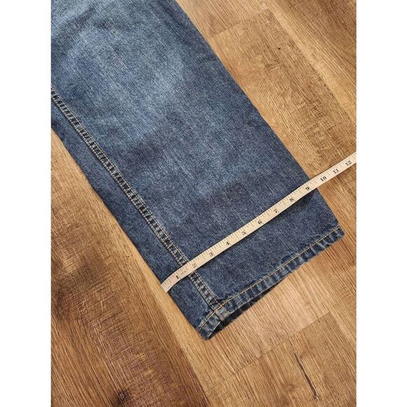 Rocawear wide-leg embroidered womens 14 (28x28) med wash Y2K embroidered - Picture 7 of 9